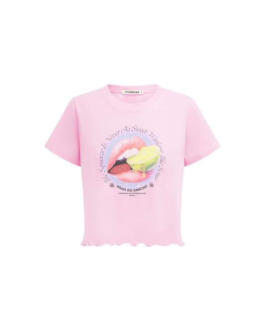 Its now cool CHEMINS TISSUS THE BABY TEE - SWEET SOUR en Sweet Sour