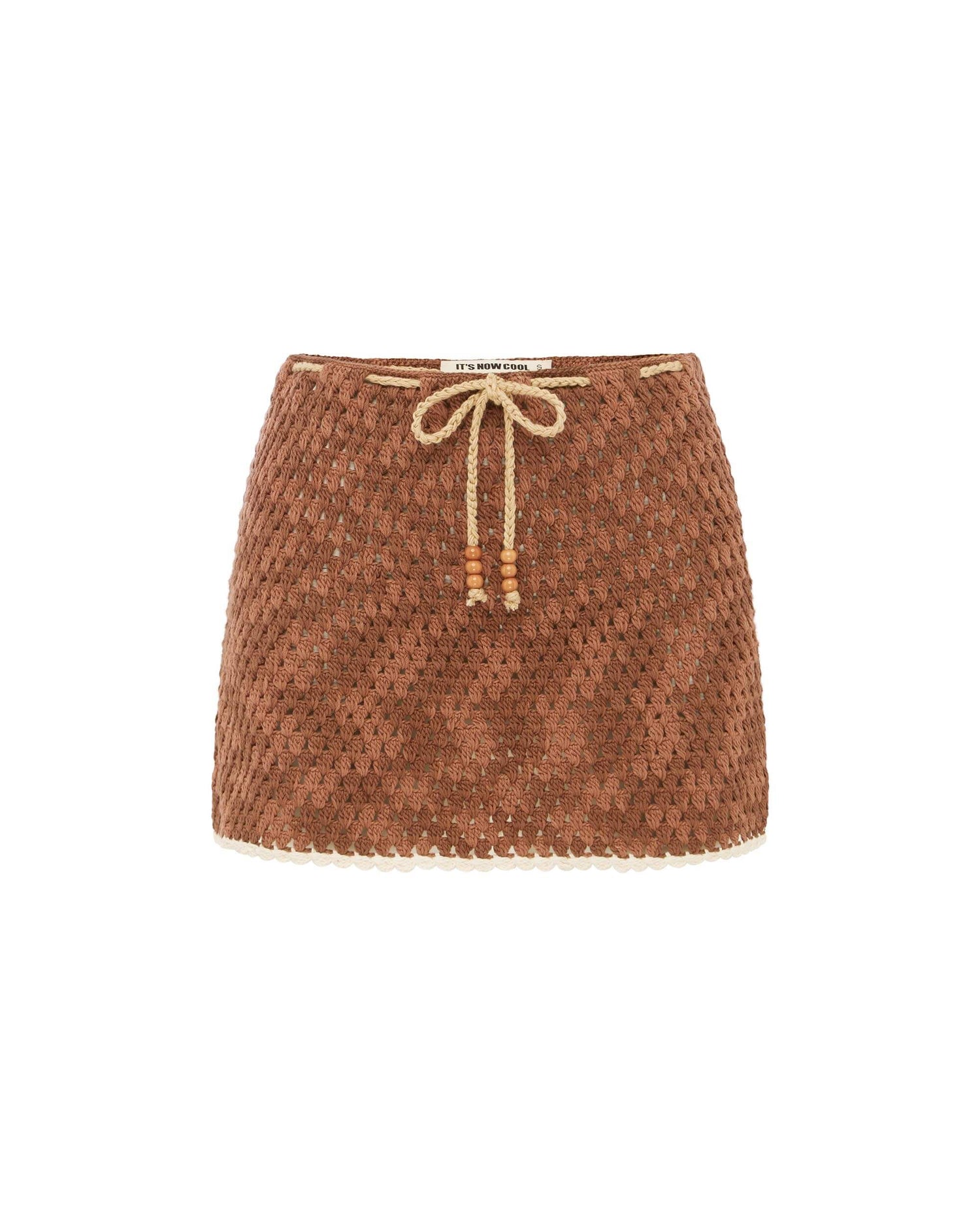 Its now cool SKIRT THE MINI CROCHET IRT - AZUL