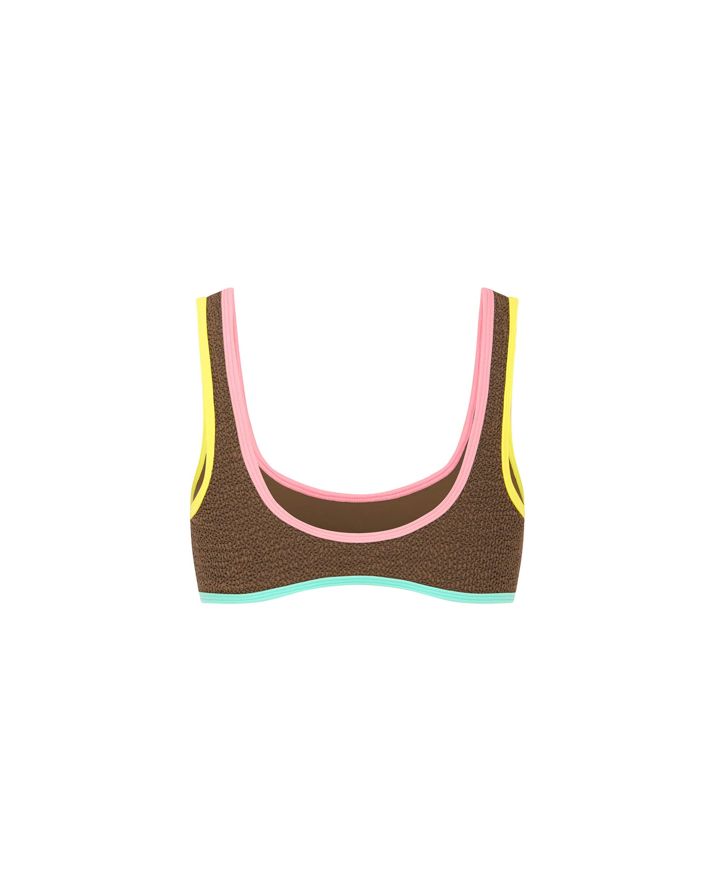 Its now cool BIKINI TOP 90'S DUO CROP - SMARTIE in Smartie