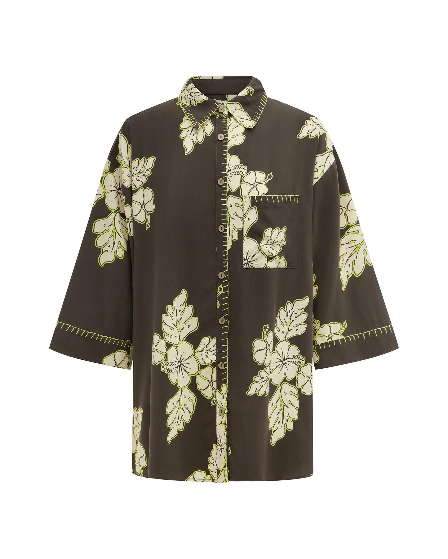 Its now cool CAMICIE IN VESTITO VACAY SHIRT  - HIBISCUS in ibisco