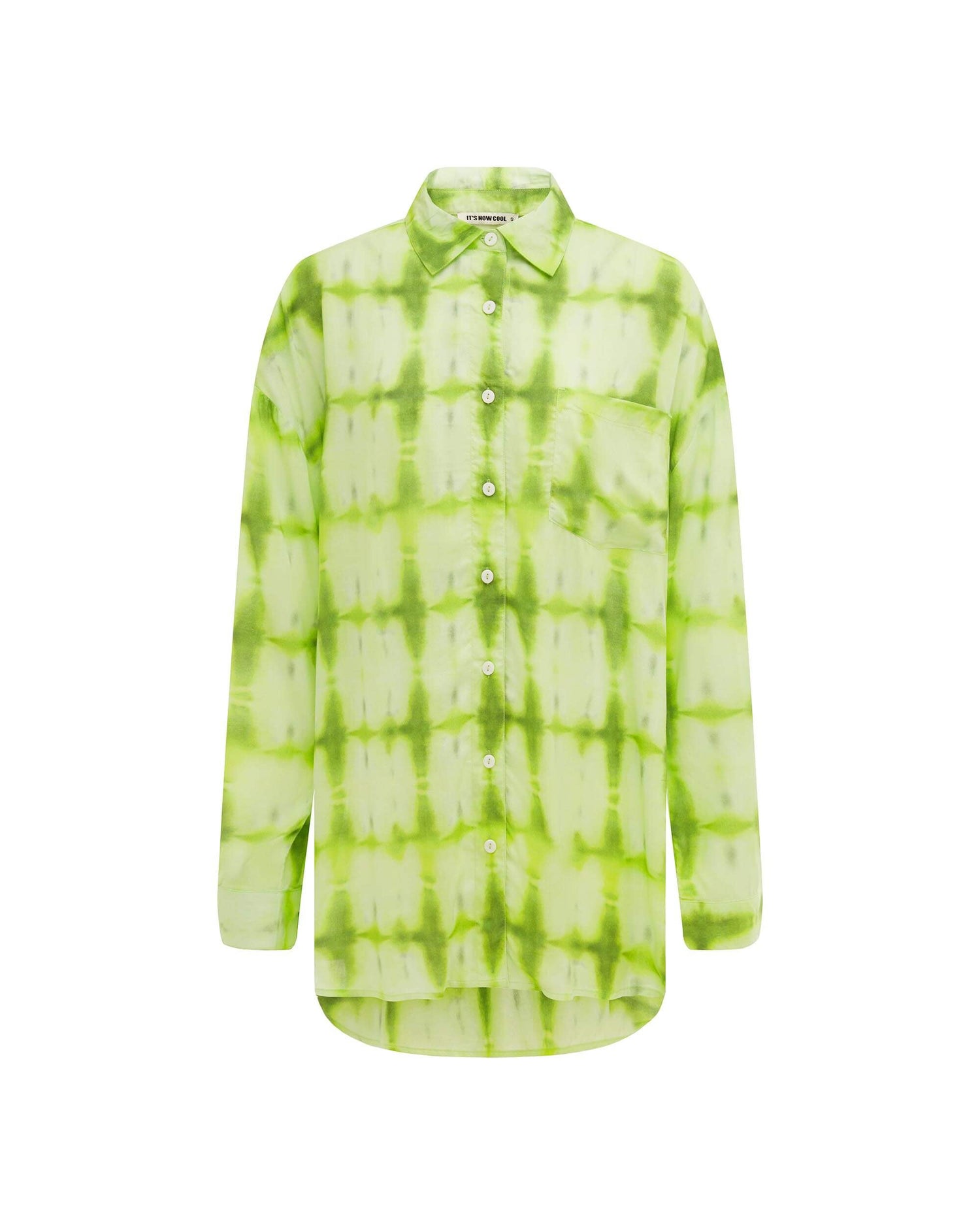 Its now cool GEWOPEN SHIRTS DE L/S LEISURE SHIRT - LIMEWASH in Limewash