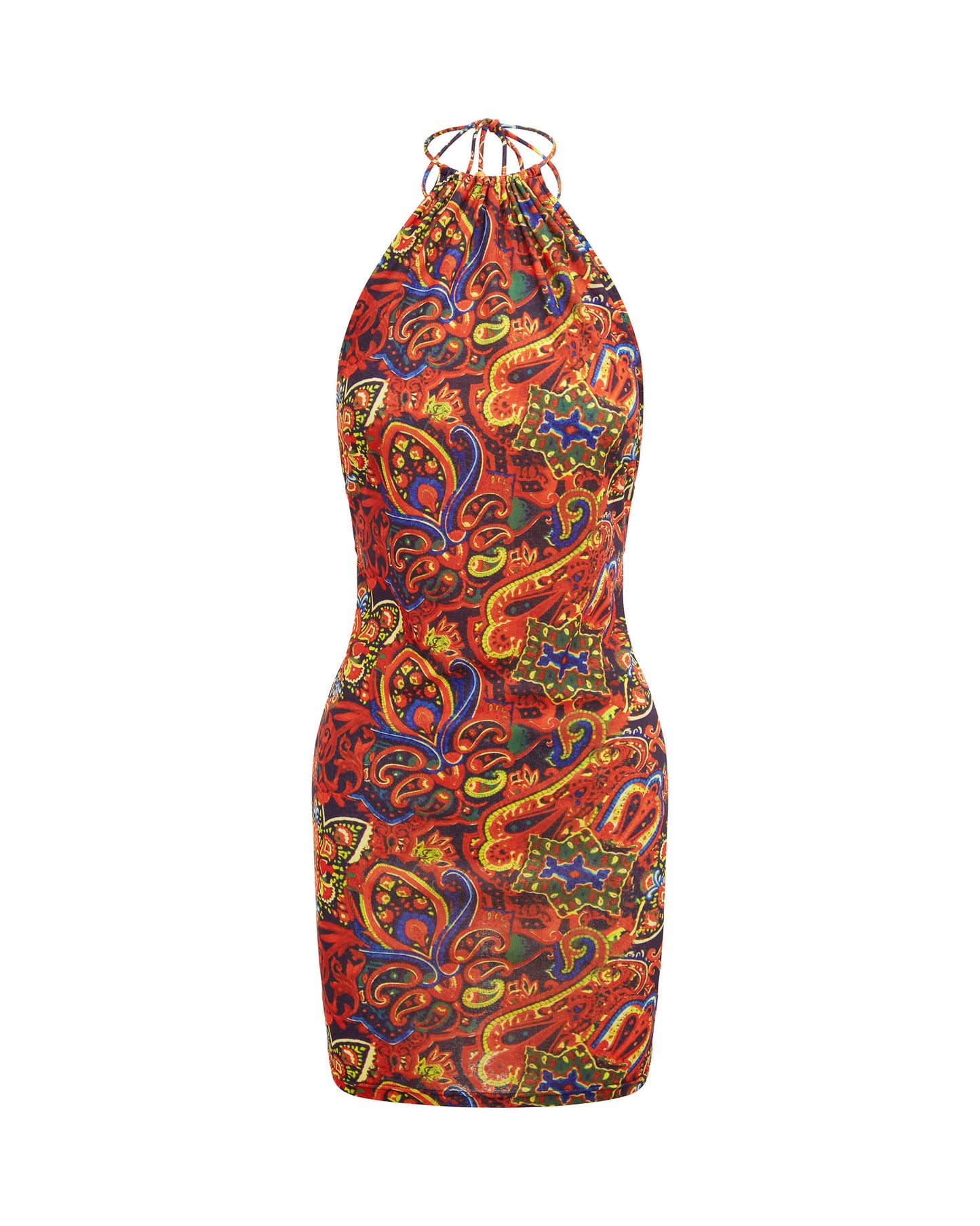 Its now cool DRESS THE HALTER MINI DRESS - BABUSHKA in Babushka