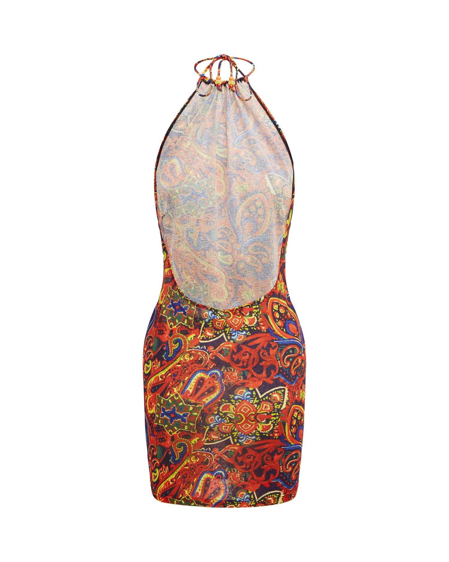 Its now cool DRESS THE HALTER MINI DRESS - BABUSHKA in Babushka