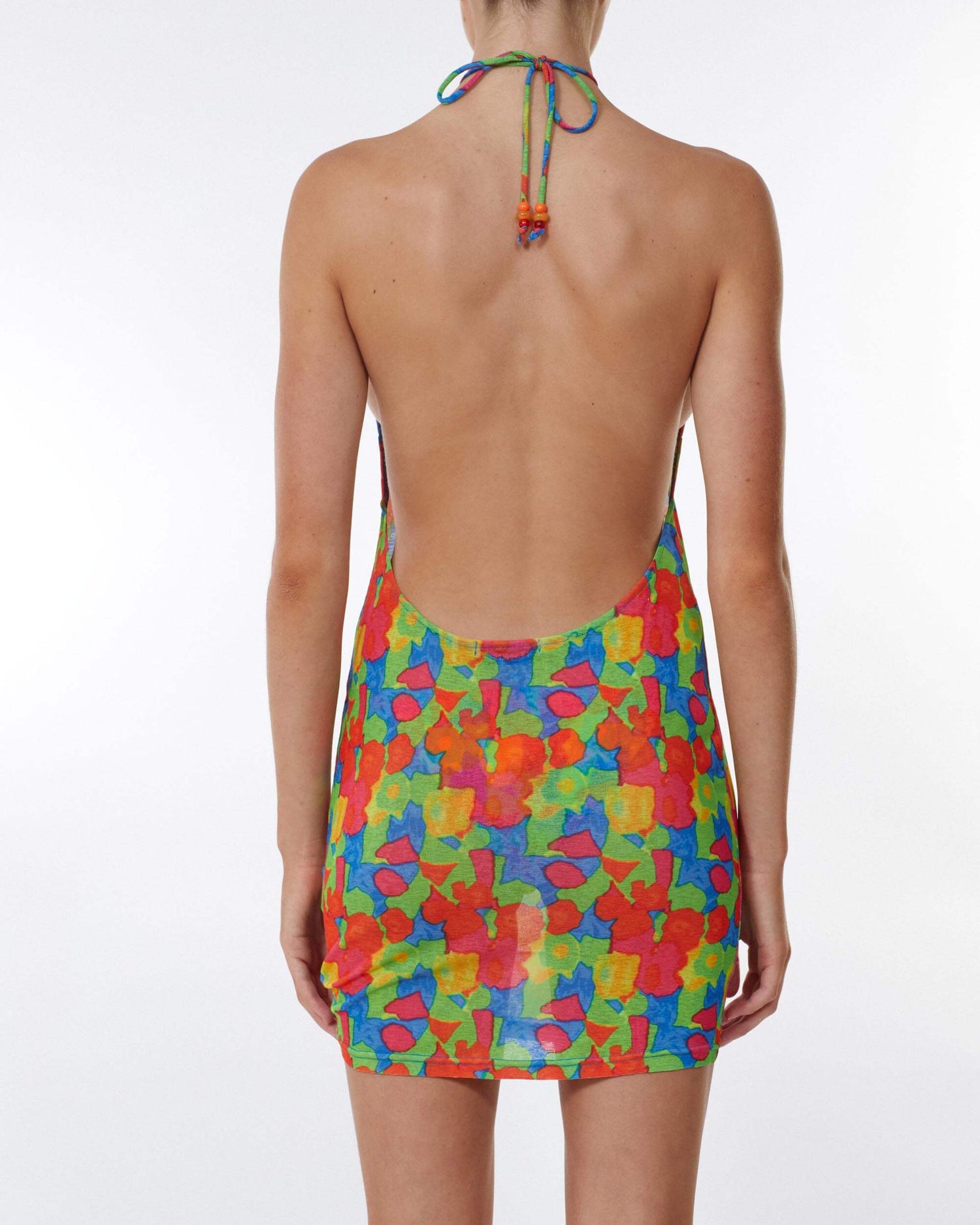 It's Now Cool Beachwear - De halter mini jurk - Lychee