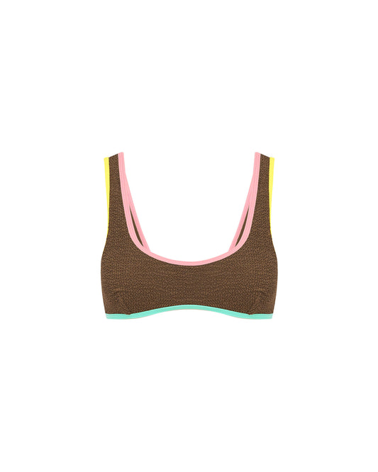 Its now cool BIKINI TOP 90'S DUO CROP - SMARTIE em Smartie