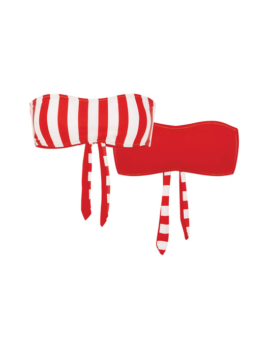 Its now cool Fato de banho THE REVO BANDEAU - RED TWIST em Red Twist